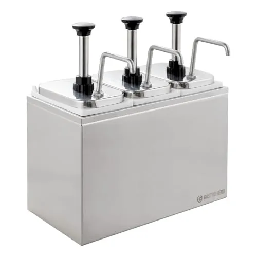 GastroHero SSE3X3SS Saucenspender 3x2 L Dosierpumpe