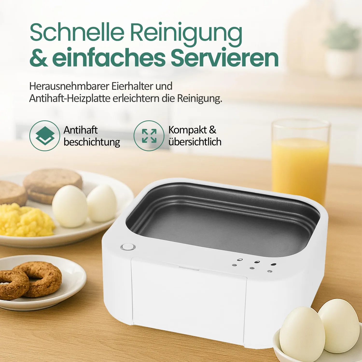Emerio Eierkocher EB-115560 schwarz Sprachausgabe