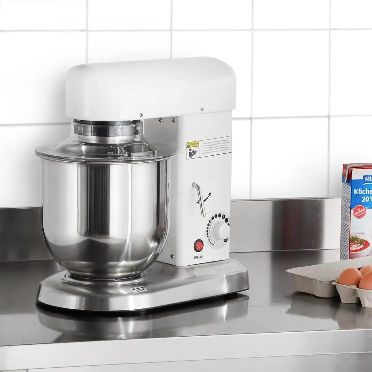GastroHero Planetenrührwerk YPL7 Knetmaschine 7L