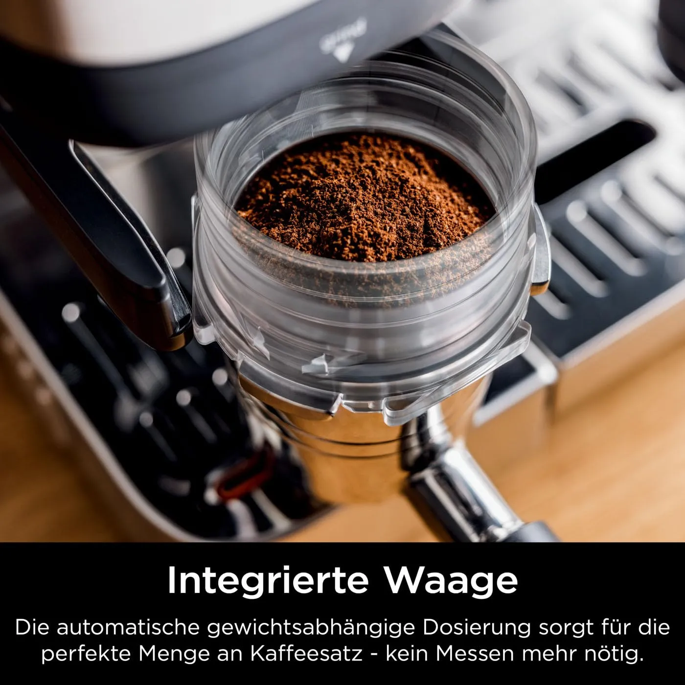 Ninja Luxe Essential Kaffeemaschine Silber 2-in-1 Mahlwerk
