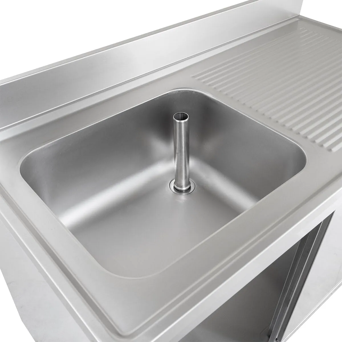 GastroHero Eco 14x6 Spülschrank 1 Becken links 140cm