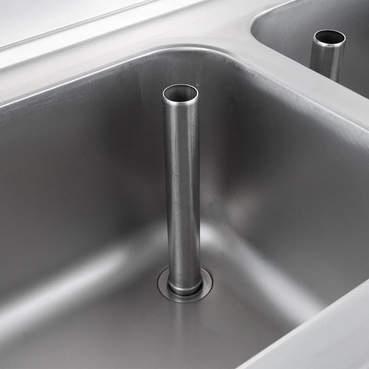GastroHero ECO Spültisch 120x60 2 Becken mittig Edelstahl