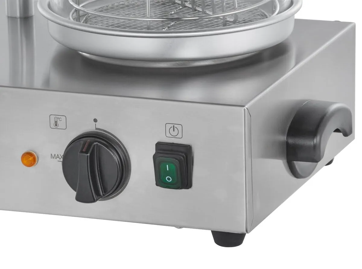 GastroHero Hot Dog Maker Set Hotdog Maker Edelstahl Würstchenwärmer