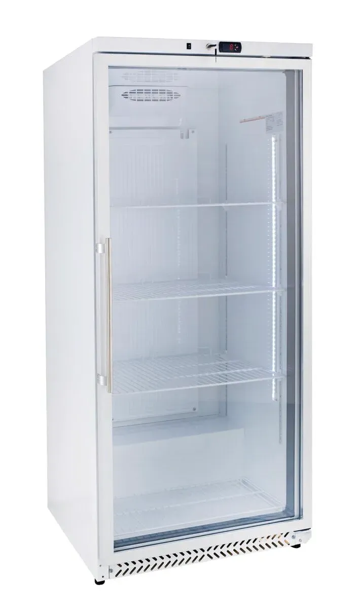GastroHero Eco 590 Lagerkühlschrank Glastür 590 Liter