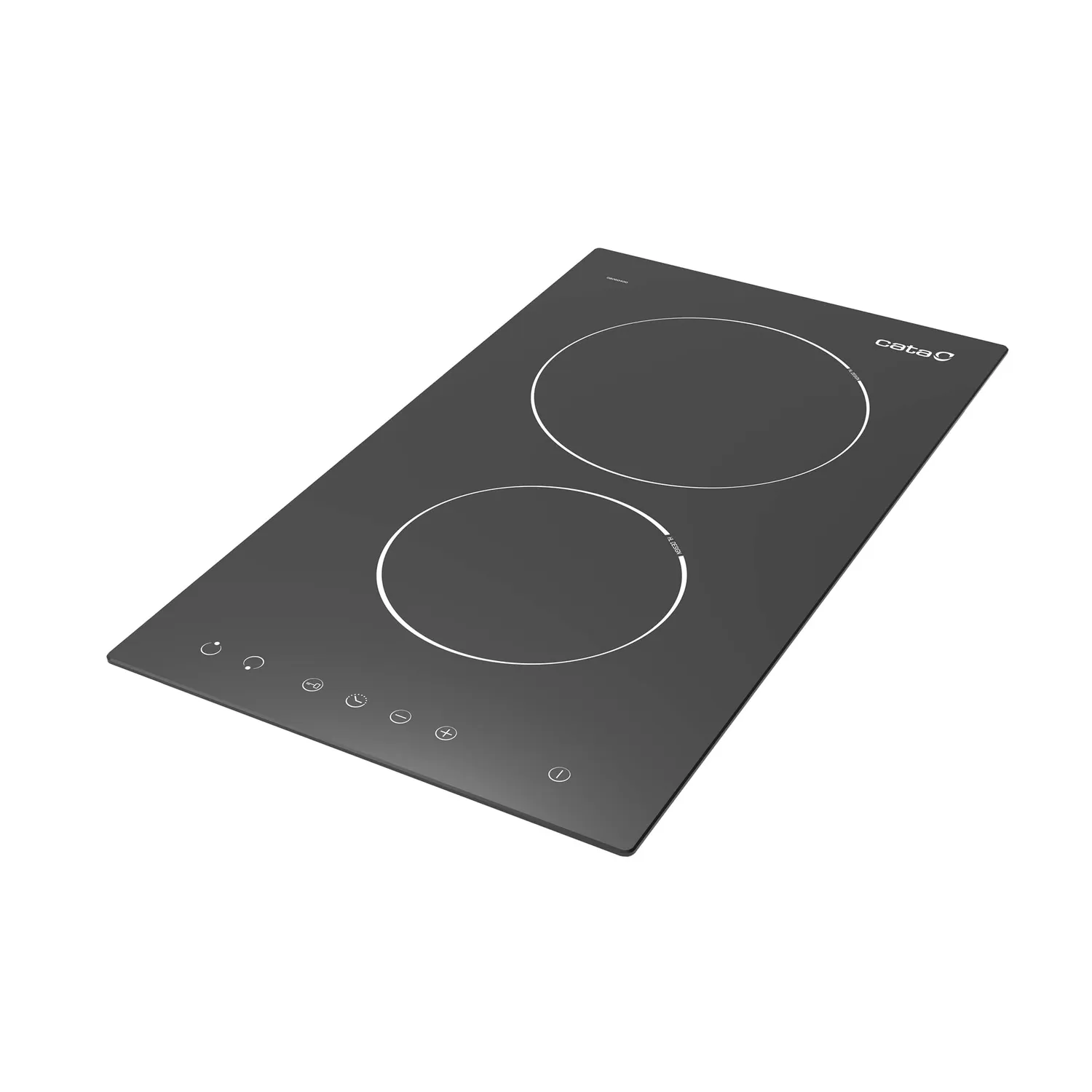 CATA T 3102 BK Glaskeramik-Kochfeld 30 cm Schwarz 2 Zonen