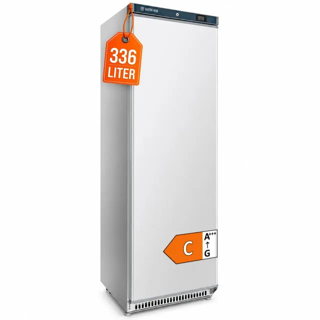 GastroHero LTSE400 Lagertiefkühlschrank 336 L weiß -23°C