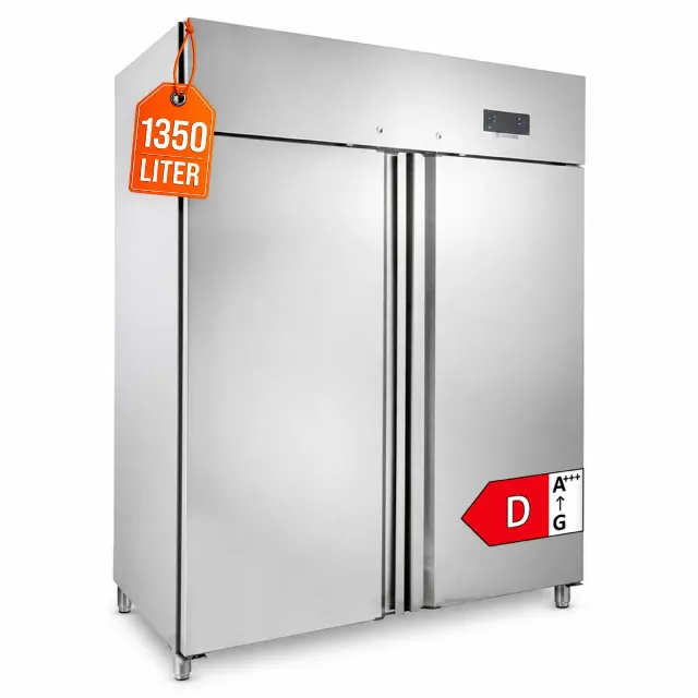 GastroHero GNH1410BTM Tiefkühlschrank 1350L Edelstahl