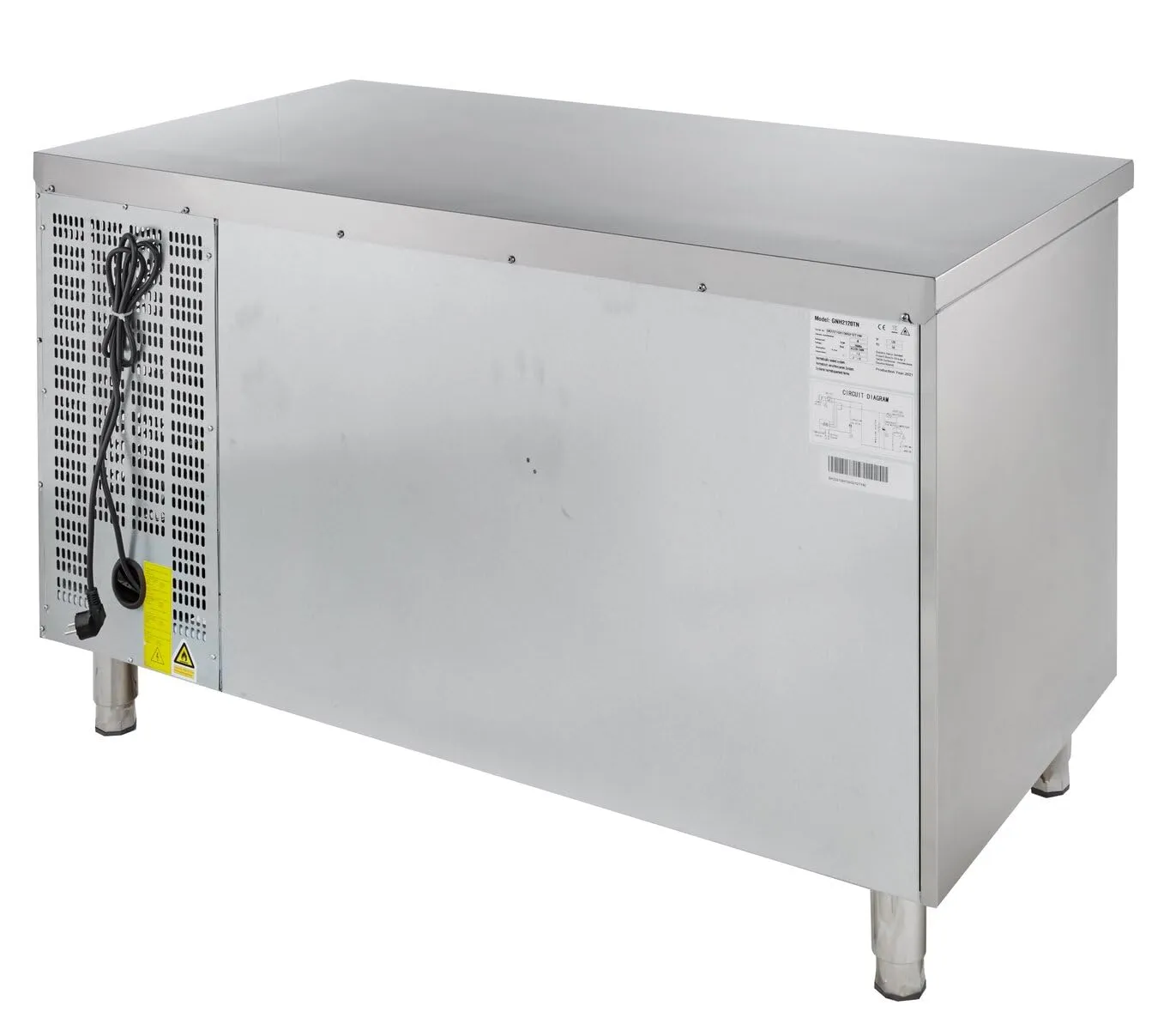 GastroHero GNH2120TN Kühltisch 214 L 1 Tür 2 Schubladen