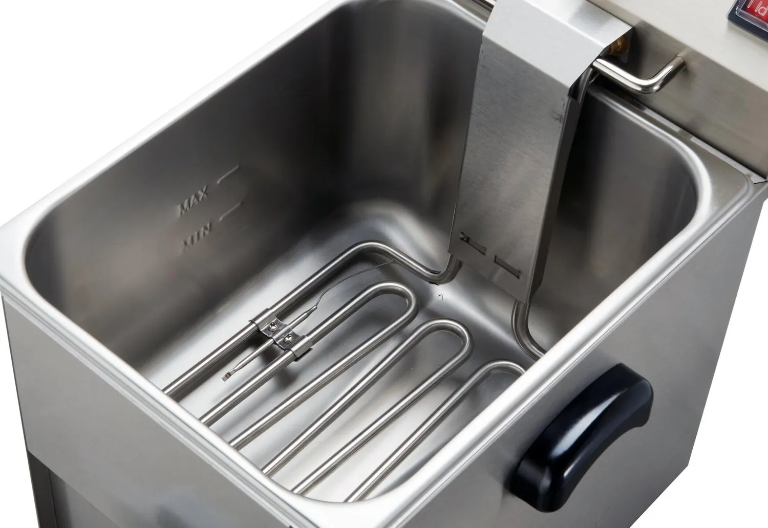 GastroHero EF-ECO10A Elektro-Fritteuse 10L Edelstahl