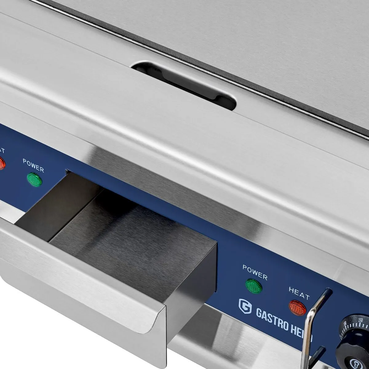 GastroHero GPE600F Grillplatte glatt 5 kW 2 Zonen