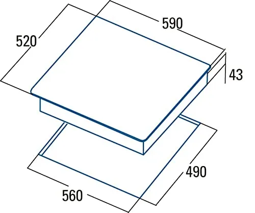 Cata TN 604 Cerankochfeld 60cm 4 Zonen