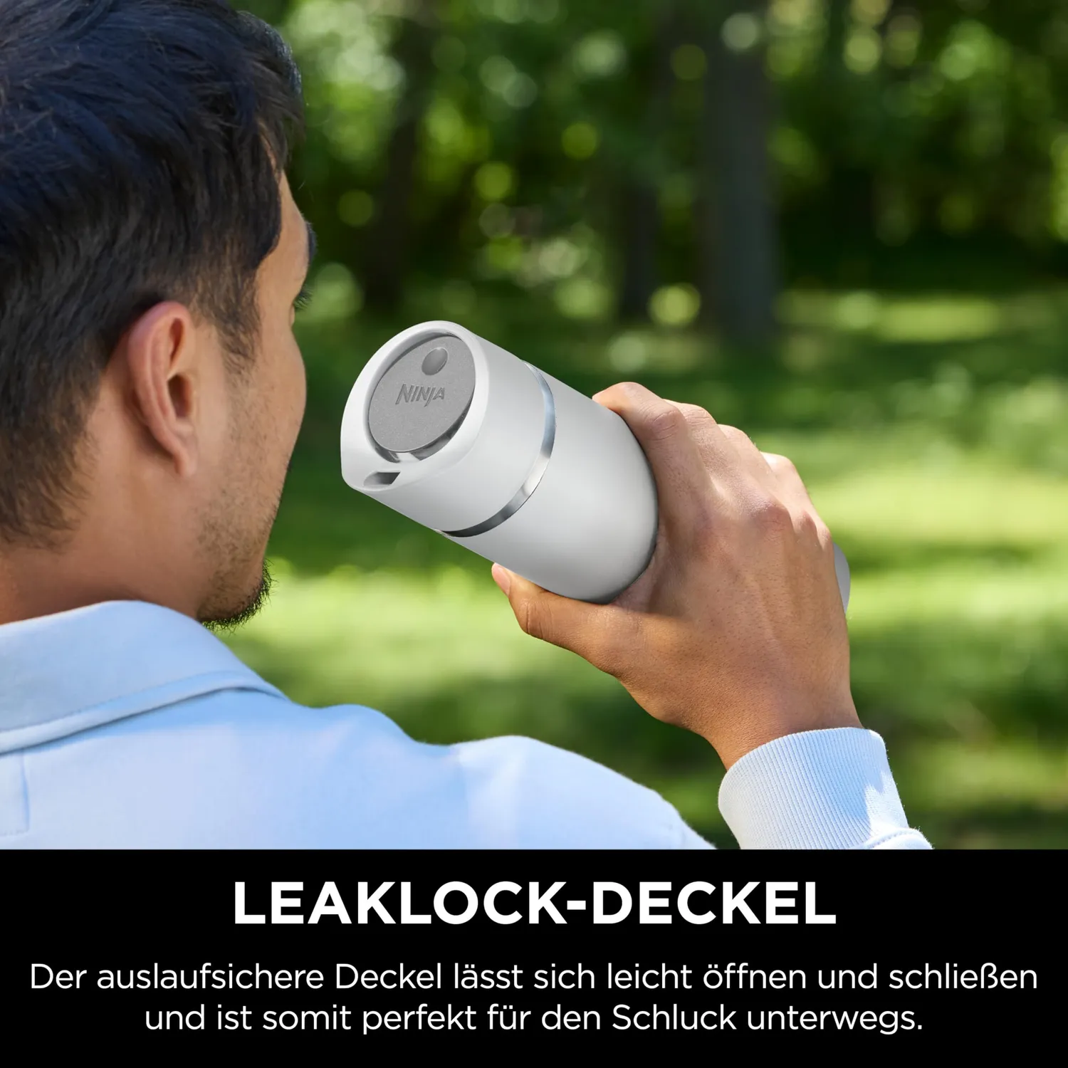 Ninja Sip Perfect Trinkflasche 400 ml Weiß DW1603