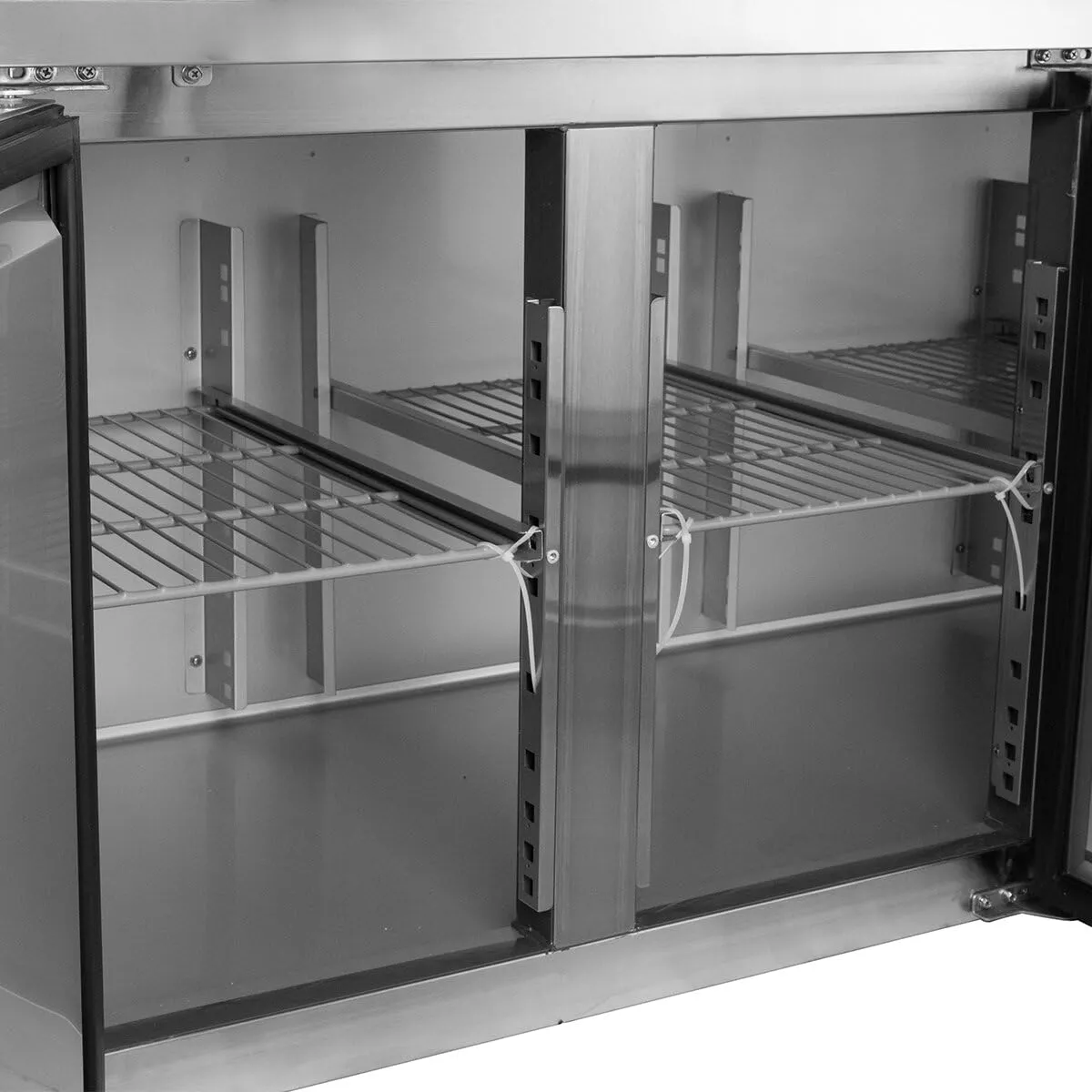 GastroHero GNH4200BT Tiefkühltisch 4-türig 553 L Edelstahl