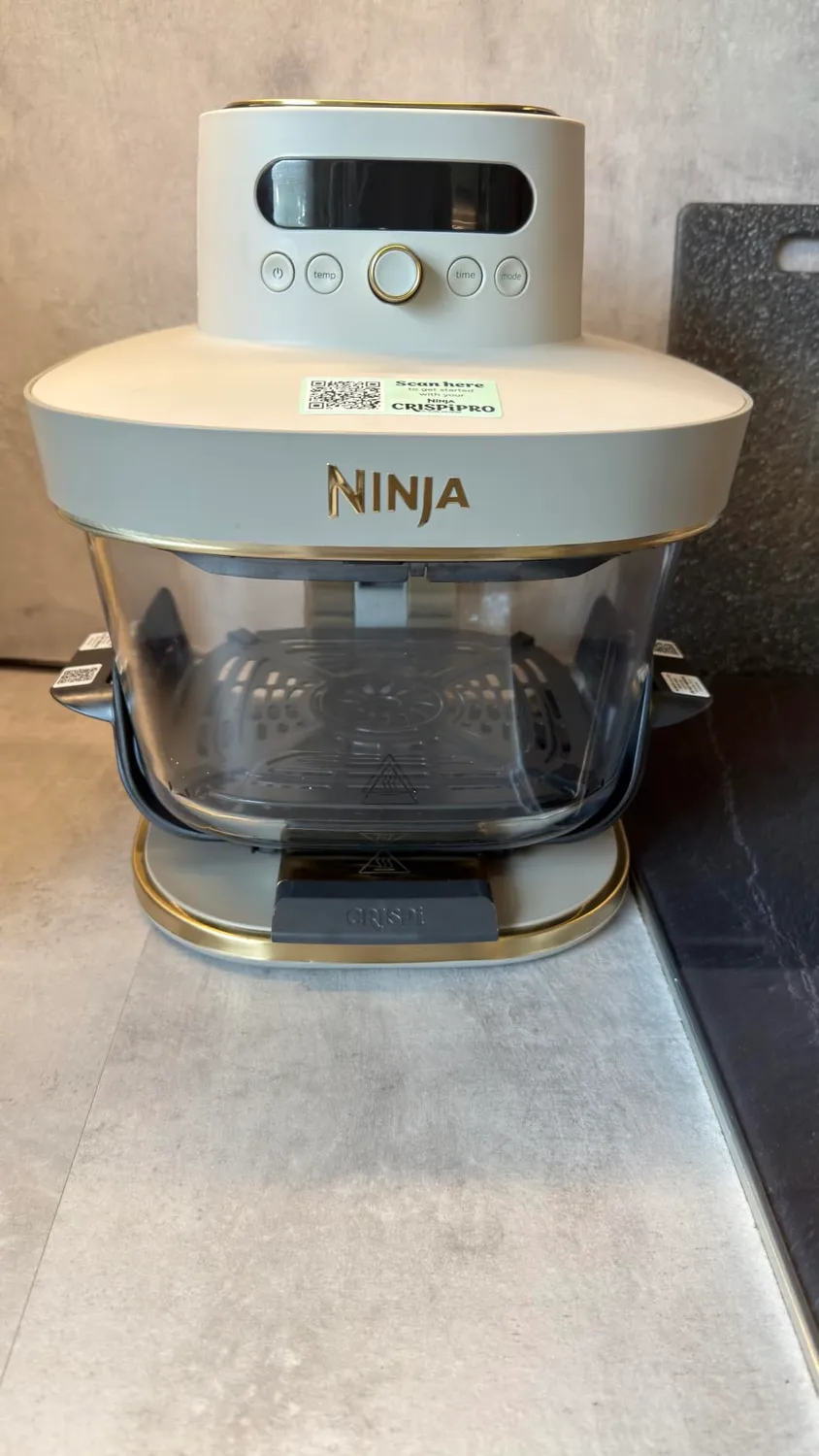 Ninja CRISPi PRO XL Heißluftfritteuse 5,7 L Stone Gold Glas