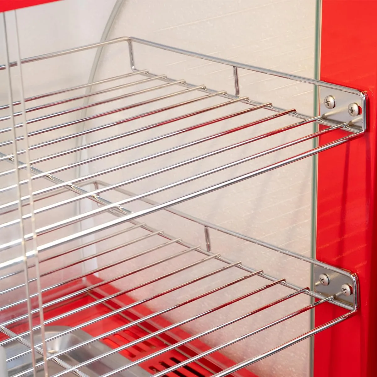 GastroHero ECO Snackwärmer Warmhaltevitrine 2 Etagen