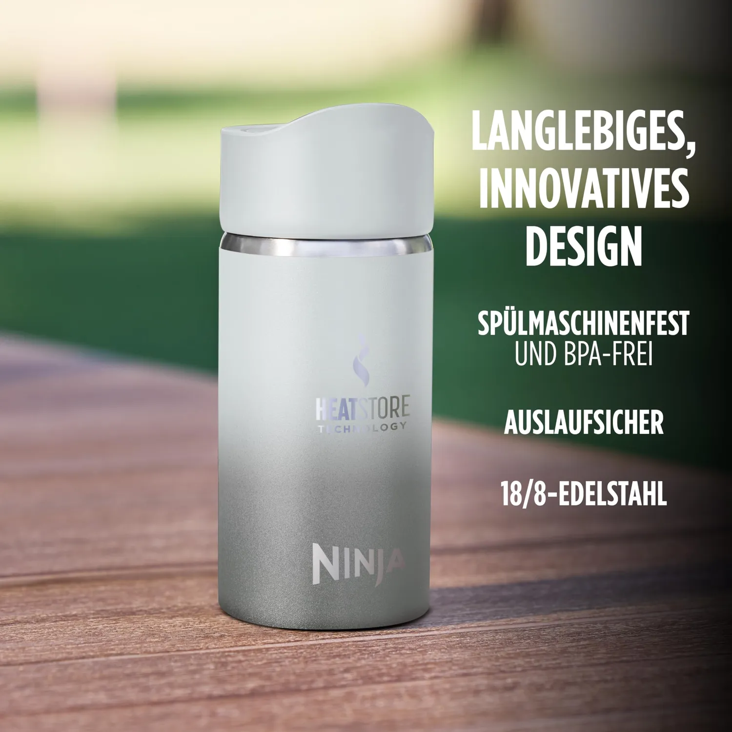 Ninja Sip Perfect DW1203EUUKWH Trinkflasche 300 ml Weiß trinkfertig