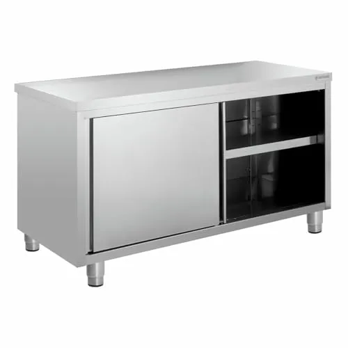 GastroHero Eco 12x6 Arbeitsschrank ohne Aufkantung Edelstahl