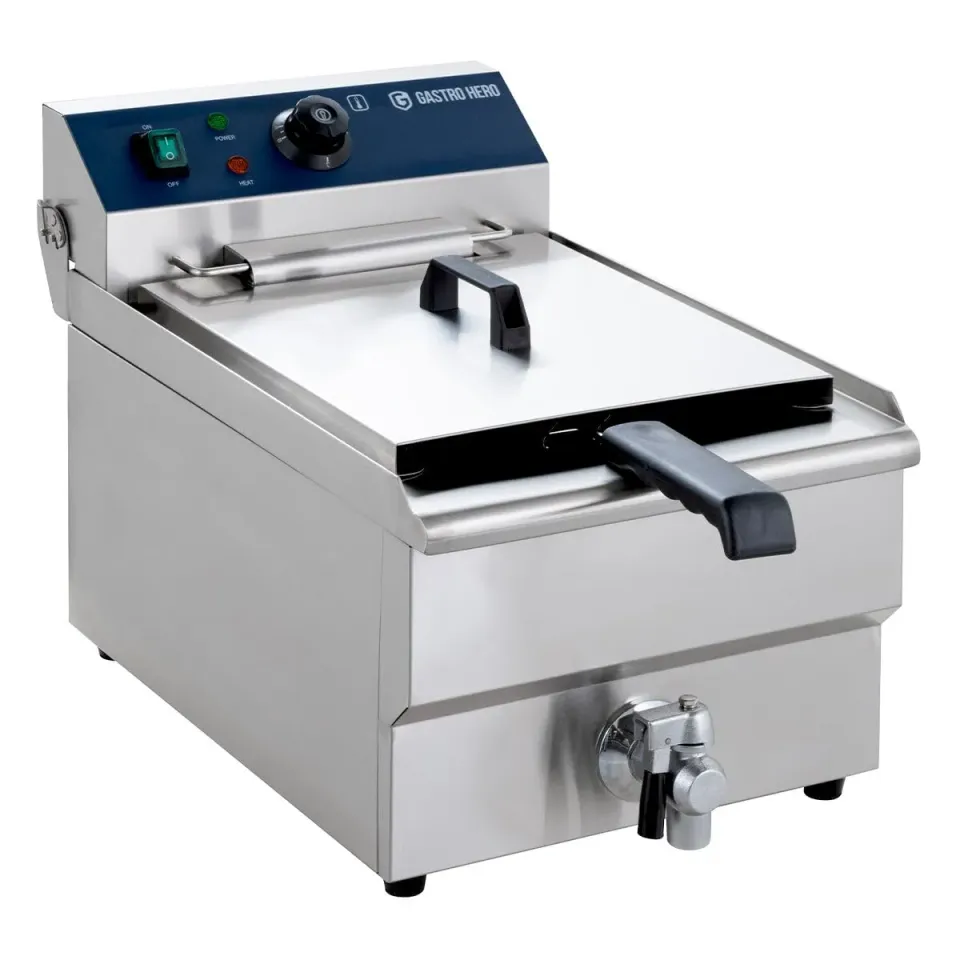 GastroHero EF-ECO10A Elektro-Fritteuse 13L 5kW 400V
