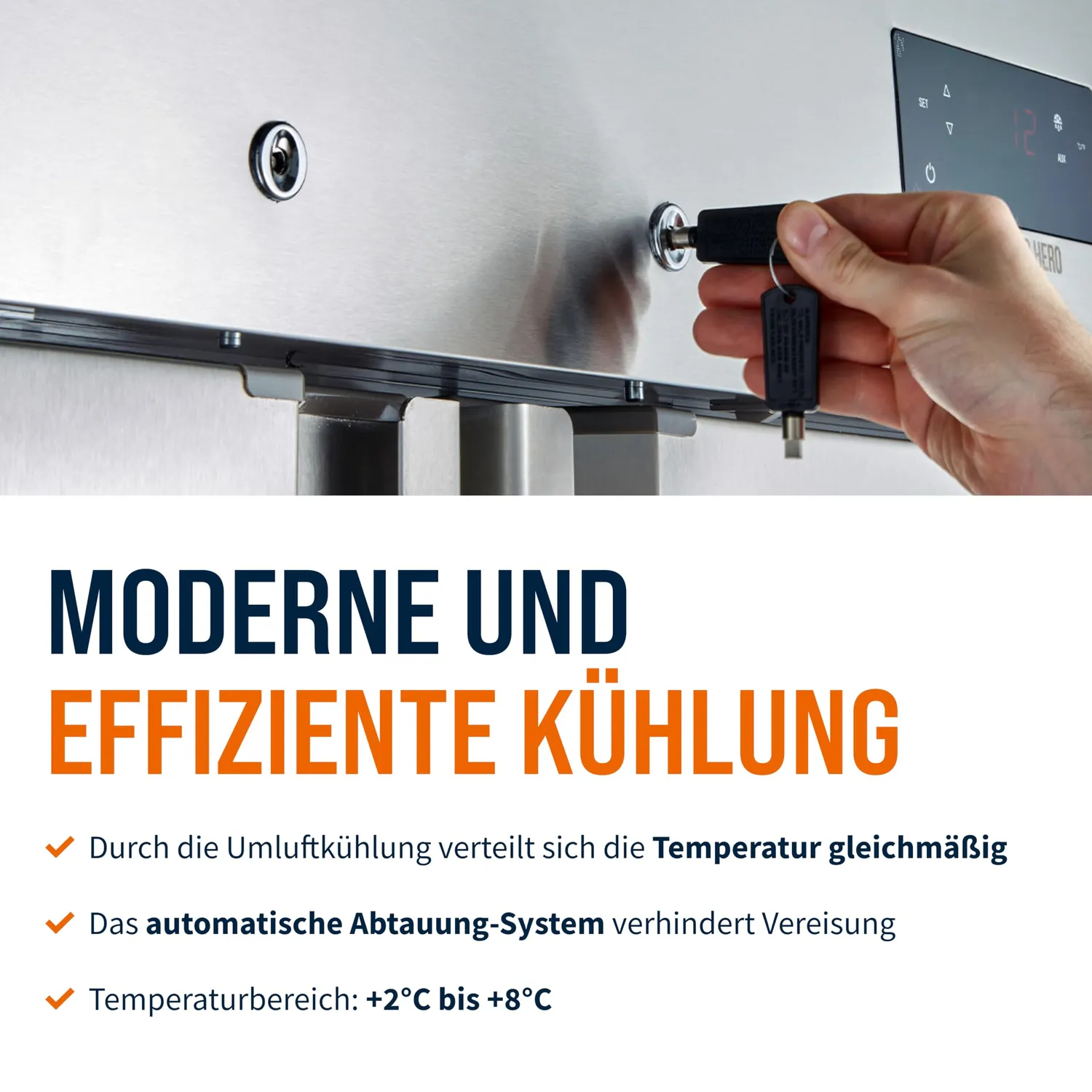 GastroHero ECO 1300 GN 2/1 Gewerbekühlschrank 1350L
