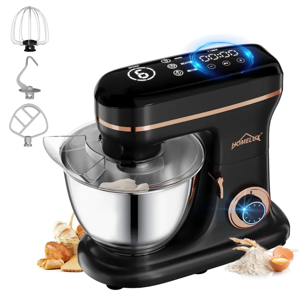 HOMELUX Küchenmaschine 1800 W 8 Liter 6-stufig