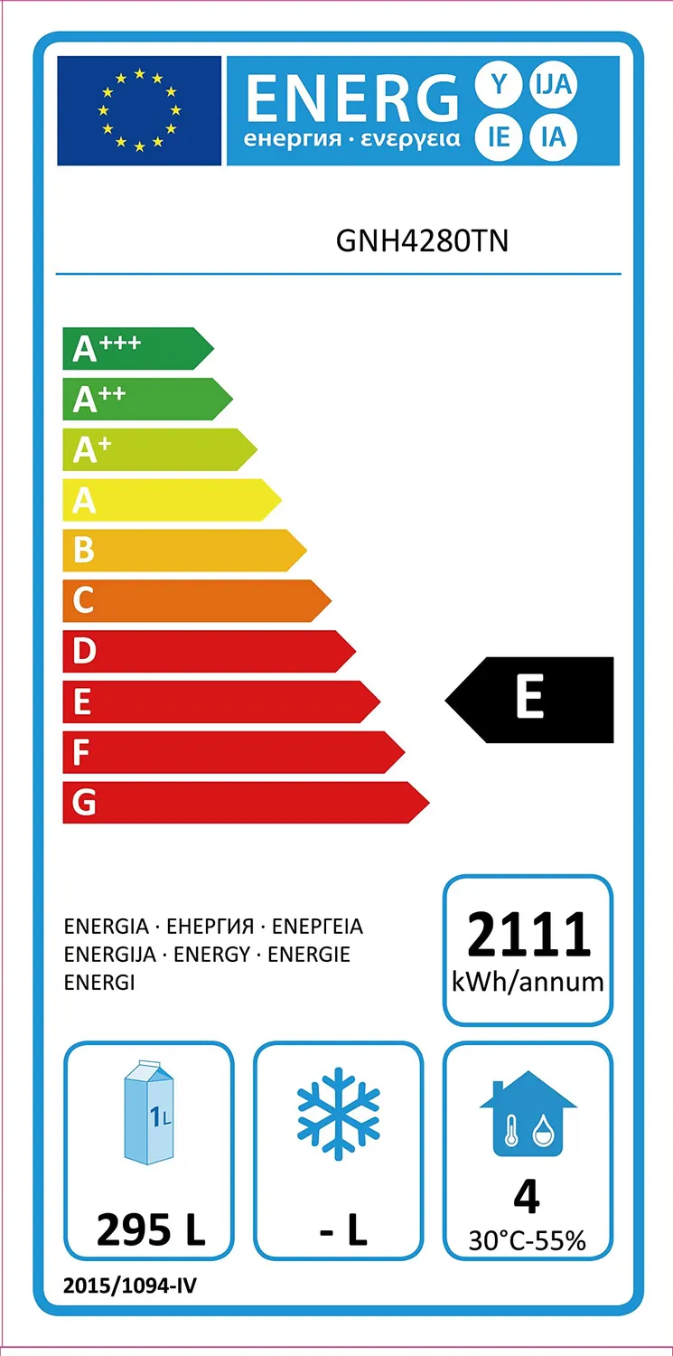 GastroHero ECO 0/8 Kühltisch Aufkantung 8 Schubladen GN 1/1