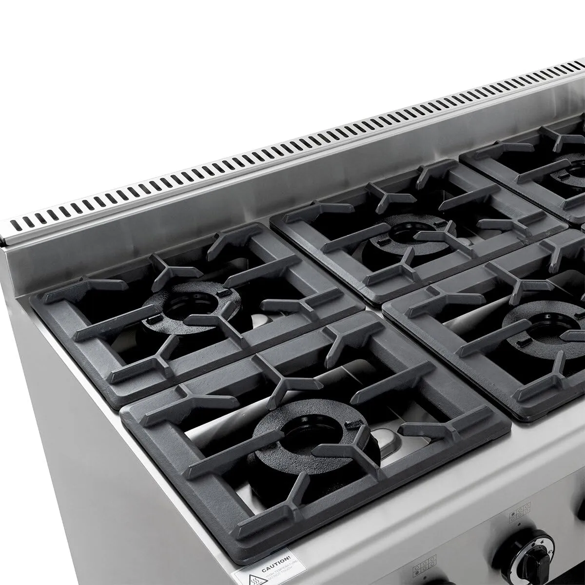 GastroHero GHBO6B Gasherd 6 Brenner 43,2 kW Edelstahl