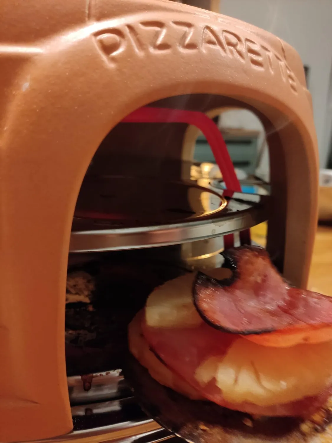 Emerio PIZZARETTE Duo PO-122250 Pizzaofen für 2 Personen Terracotta