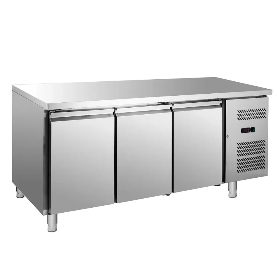 GastroHero GNH3100TN Kühltisch 3-türig Edelstahl