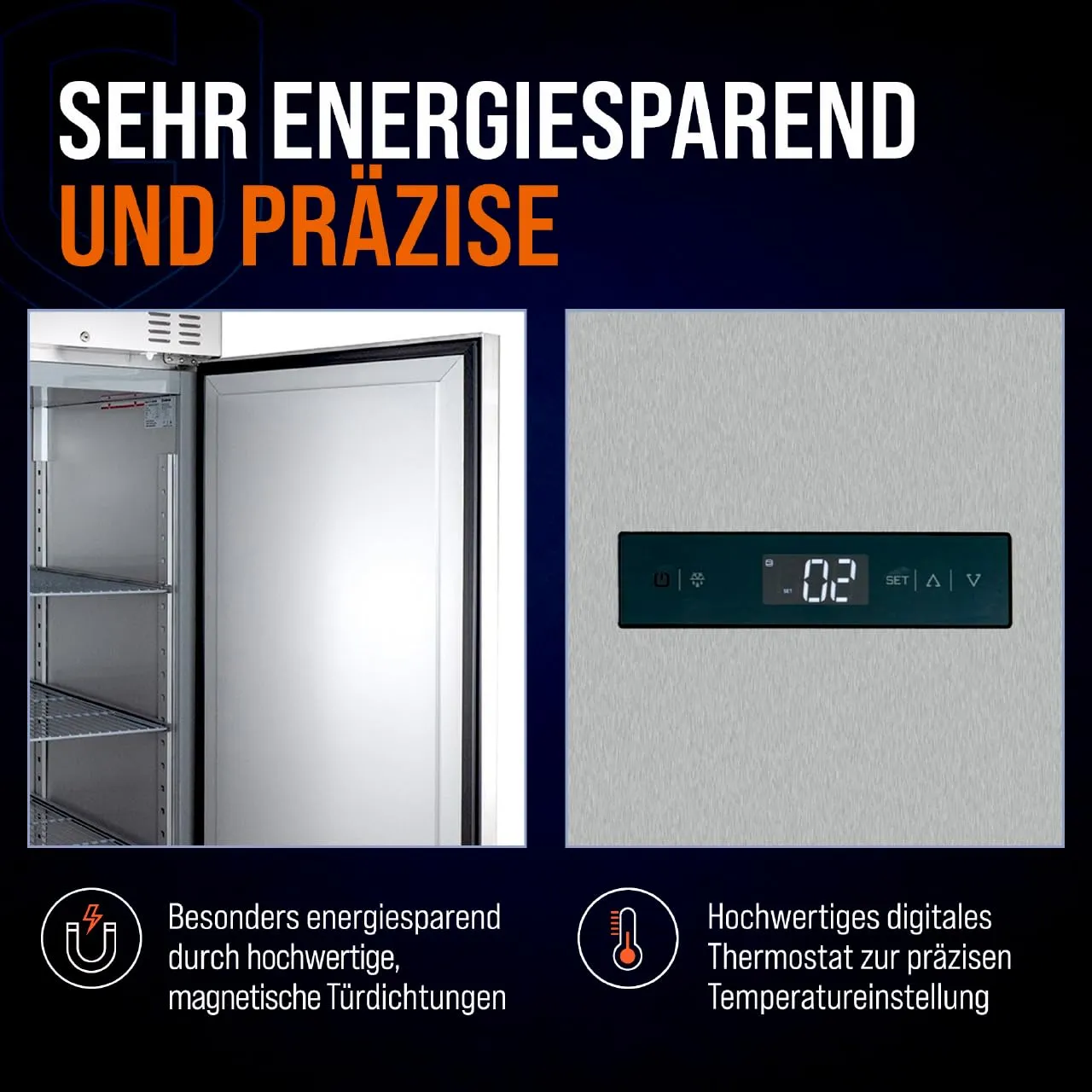 GastroHero Eline KS-ELINE650M Kühlschrank 605 L Edelstahl