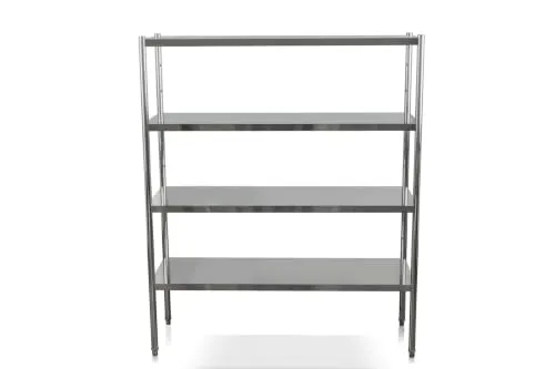 GastroHero RR-BASIC1250 Edelstahlregal 120x50x180 4 Böden