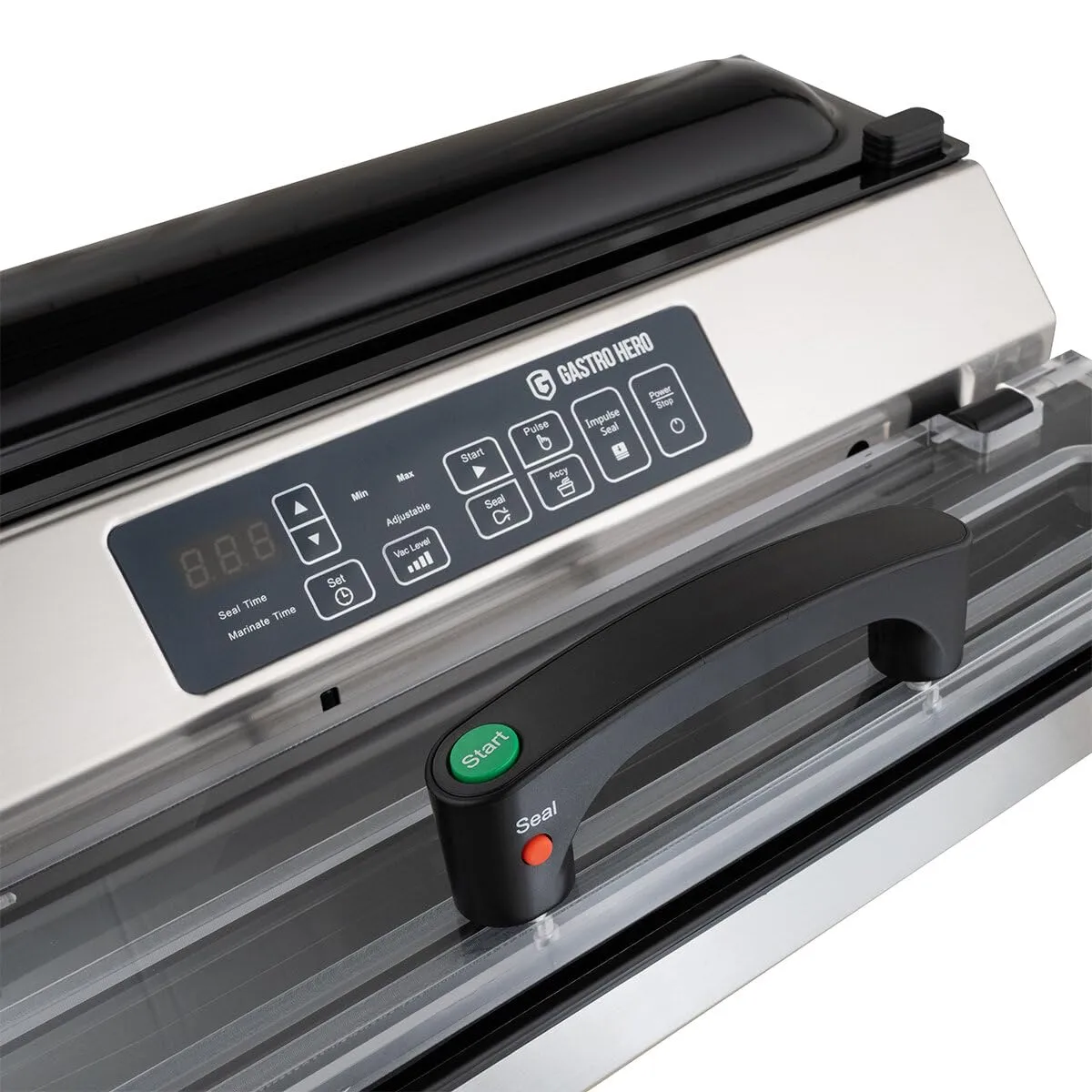GastroHero BVM016DP Beutel-Vakuumiergerät 16L Edelstahl