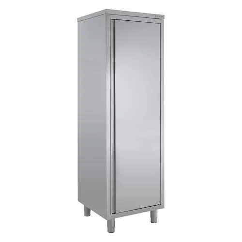 GastroHero Eco 6x6x20 Geschirrschrank Flügeltüren Edelstahl