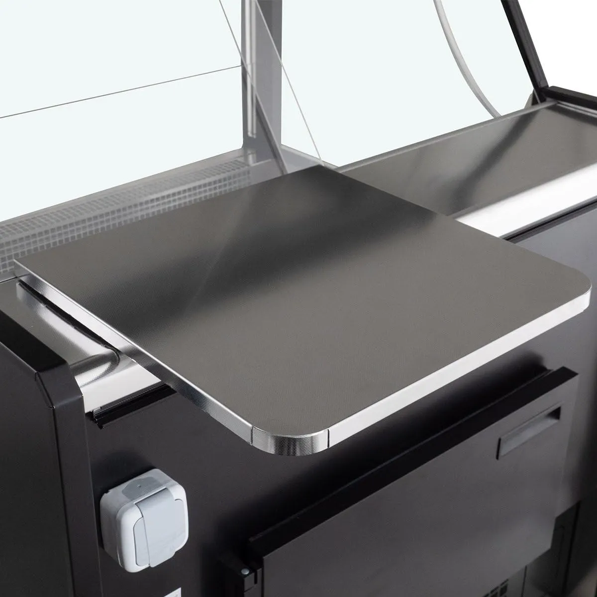 GastroHero TITAN Kühltheke 997 mm schwarz LED gekühlter Unterbau