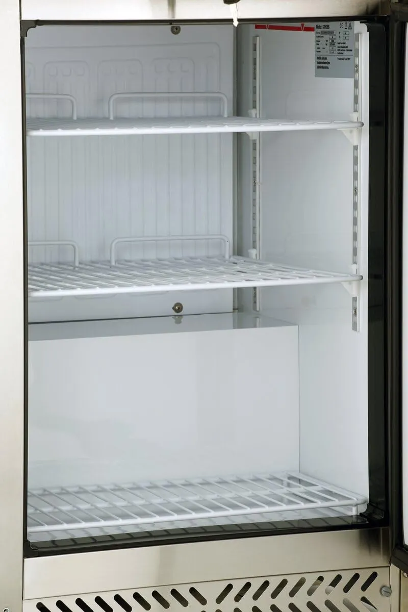 GastroHero SFH20S Tiefkühlschrank 170 Liter Edelstahl