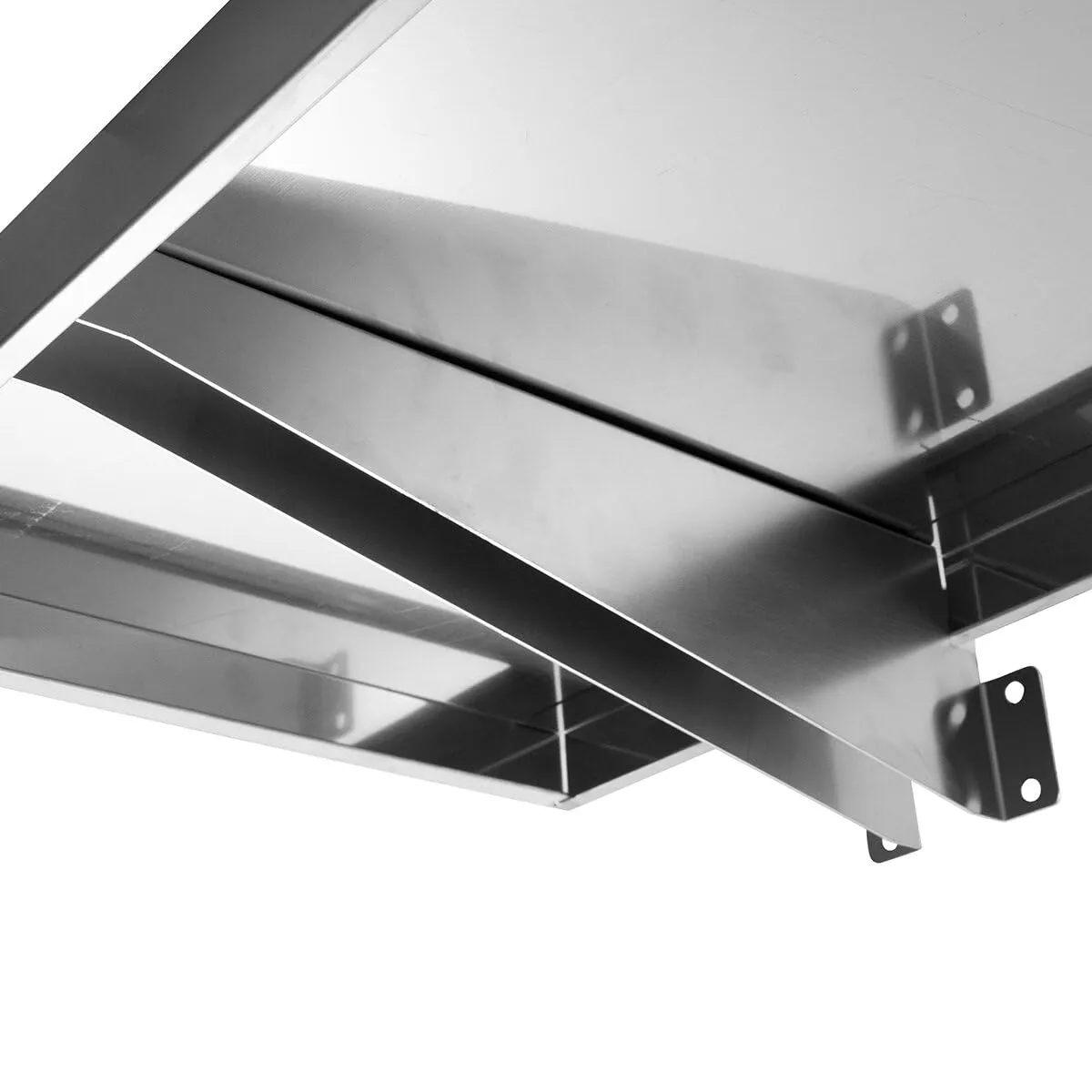 GastroHero Wandregal 200x30 Wandbord 1 Boden Edelstahl