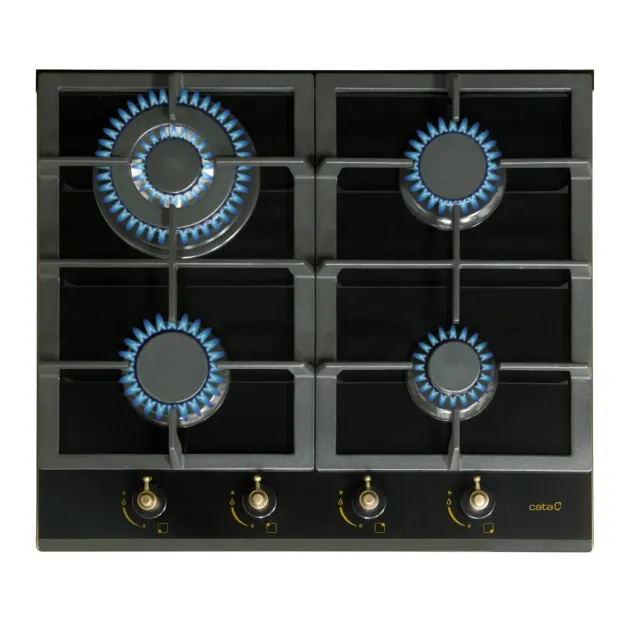 Cata RCI 631 BK Gaskochfeld 58 cm 8 kW Dreifachkrone