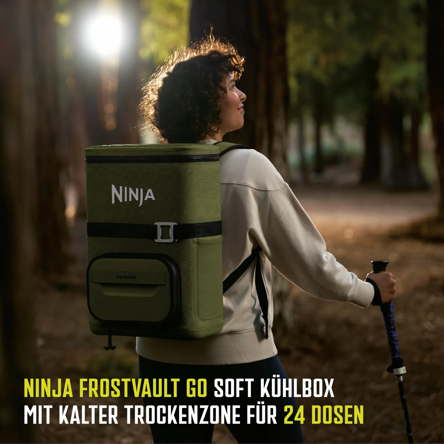 Ninja FrostVault Kühlrucksack Olivgrün 24 Dosen
