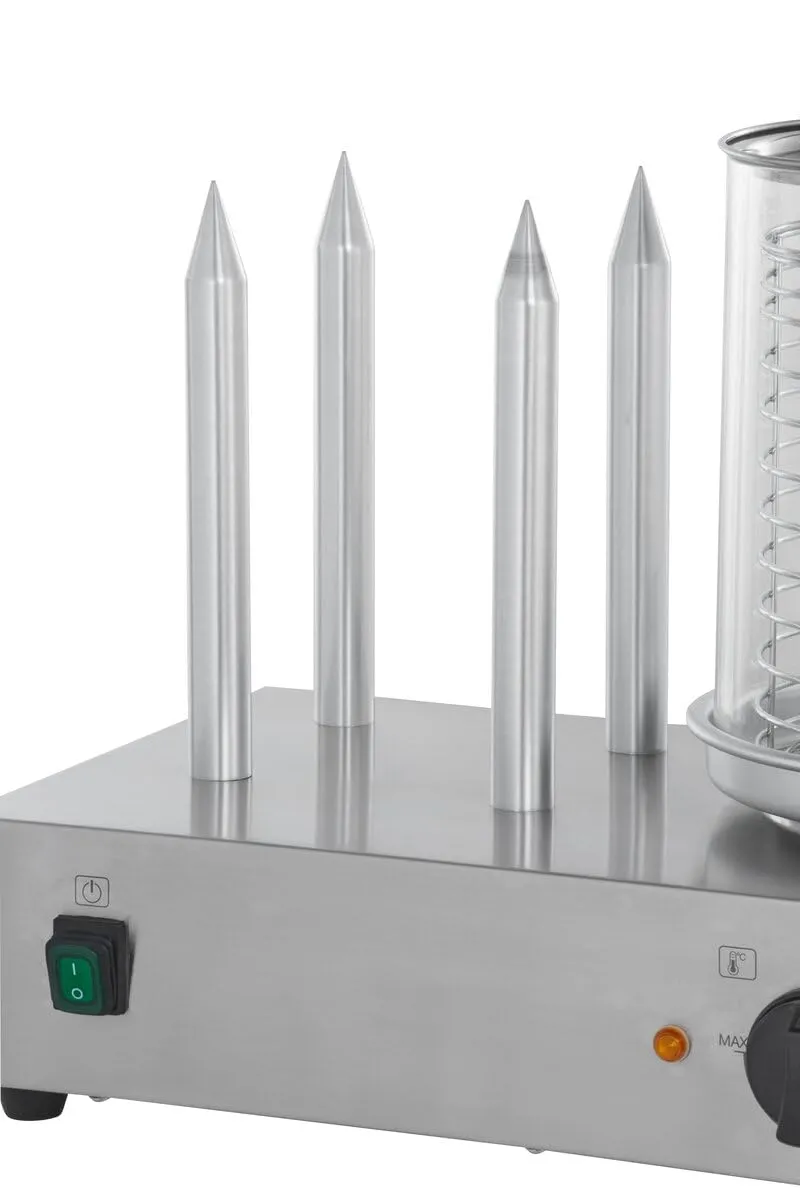 GastroHero Hot Dog Maker Set Hotdog Maker Edelstahl Würstchenwärmer
