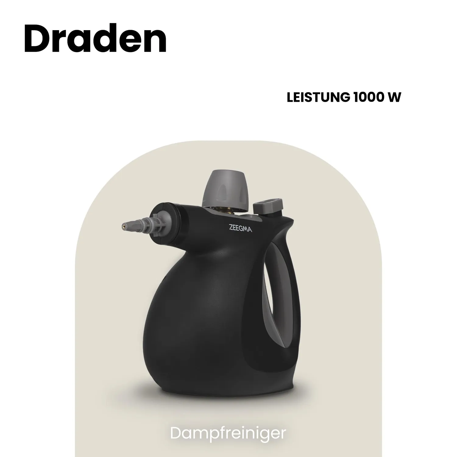 Zeegma Draden Dampfreiniger Handgerät 1000W 3bar