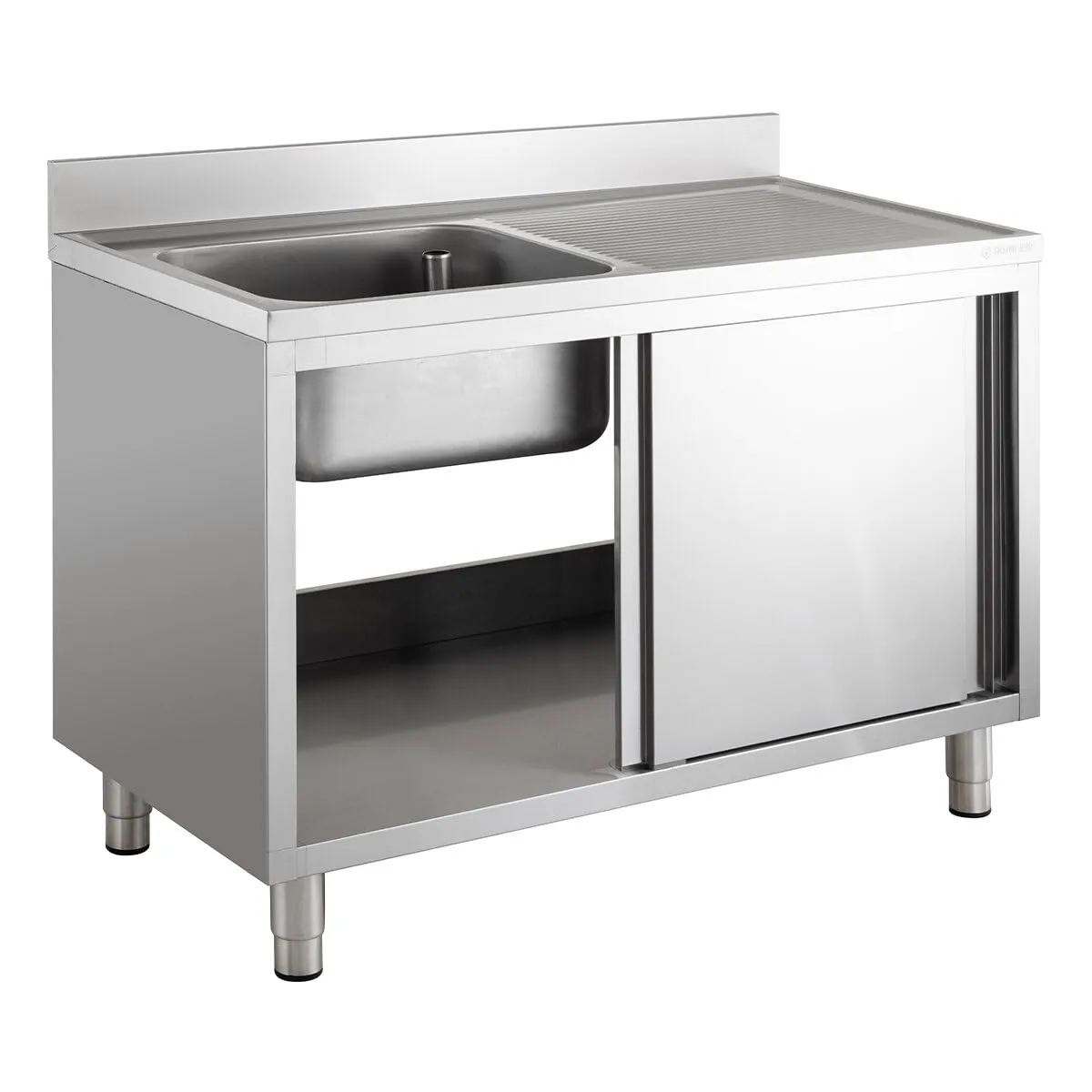GastroHero Eco 14x6 Spülschrank 1 Becken links 140cm