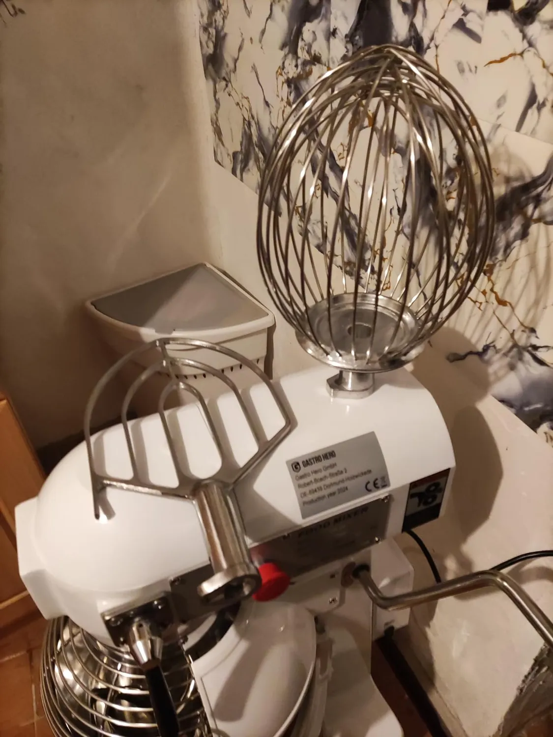 GastroHero Planetenrührwerk 20L Teigknetmaschine 0,75 kW