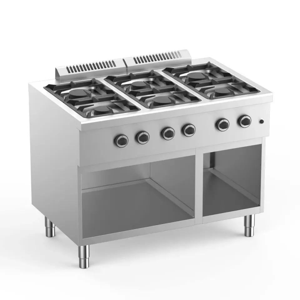 GastroHero Ecoline Plus 700 Gasherd 6-flammig 28,5 kW