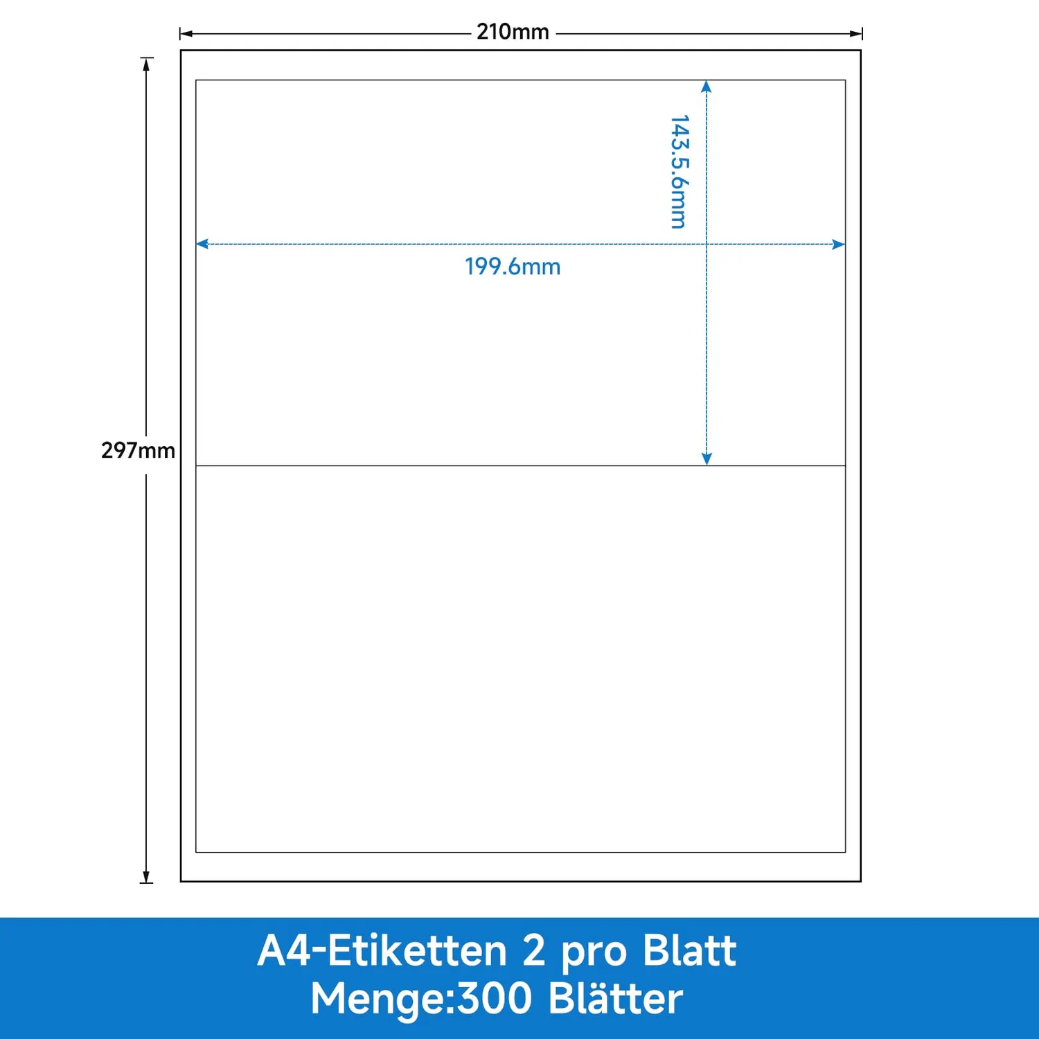 HOMELUX Etiketten selbstklebend 19,9x14,3mm 300 Blatt matt