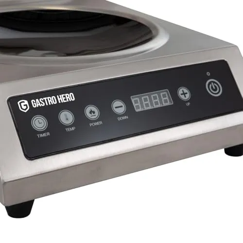 GastroHero Wok Induktionskochfeld 3500 W 260 mm Touch