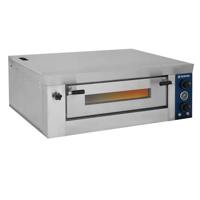 GastroHero ECO PZO-ECO4 Pizzaofen 4x34cm Schamotte 450°C