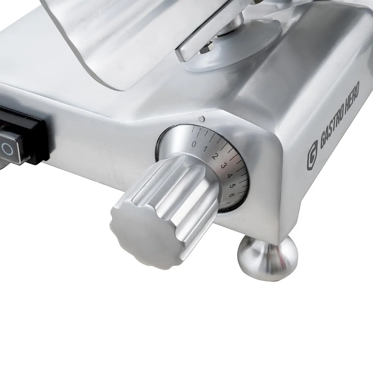 GastroHero ASM ASM 220 Aufschnittmaschine 220 mm Alu