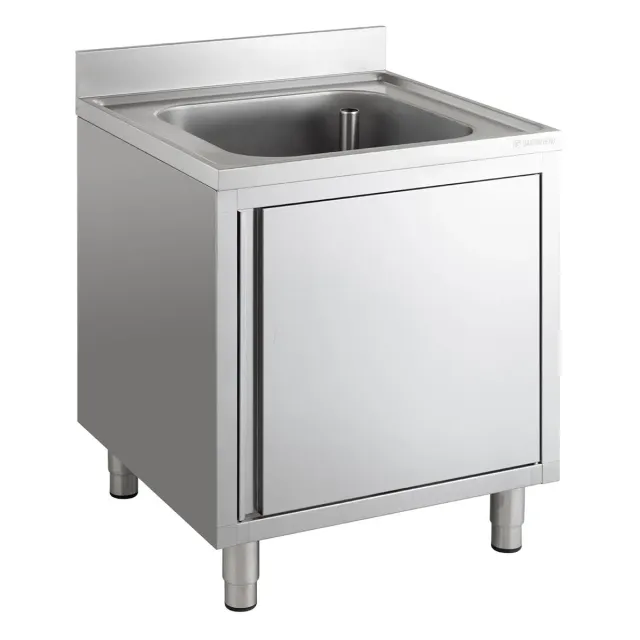GastroHero Eco Spülschrank 70x70 1 Becken Edelstahl