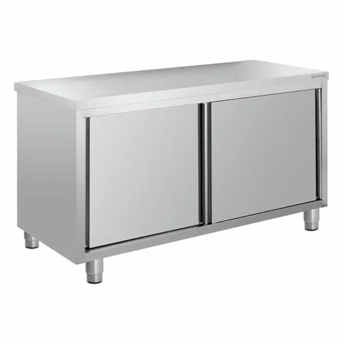 GastroHero Eco 12x6 Arbeitsschrank ohne Aufkantung Edelstahl