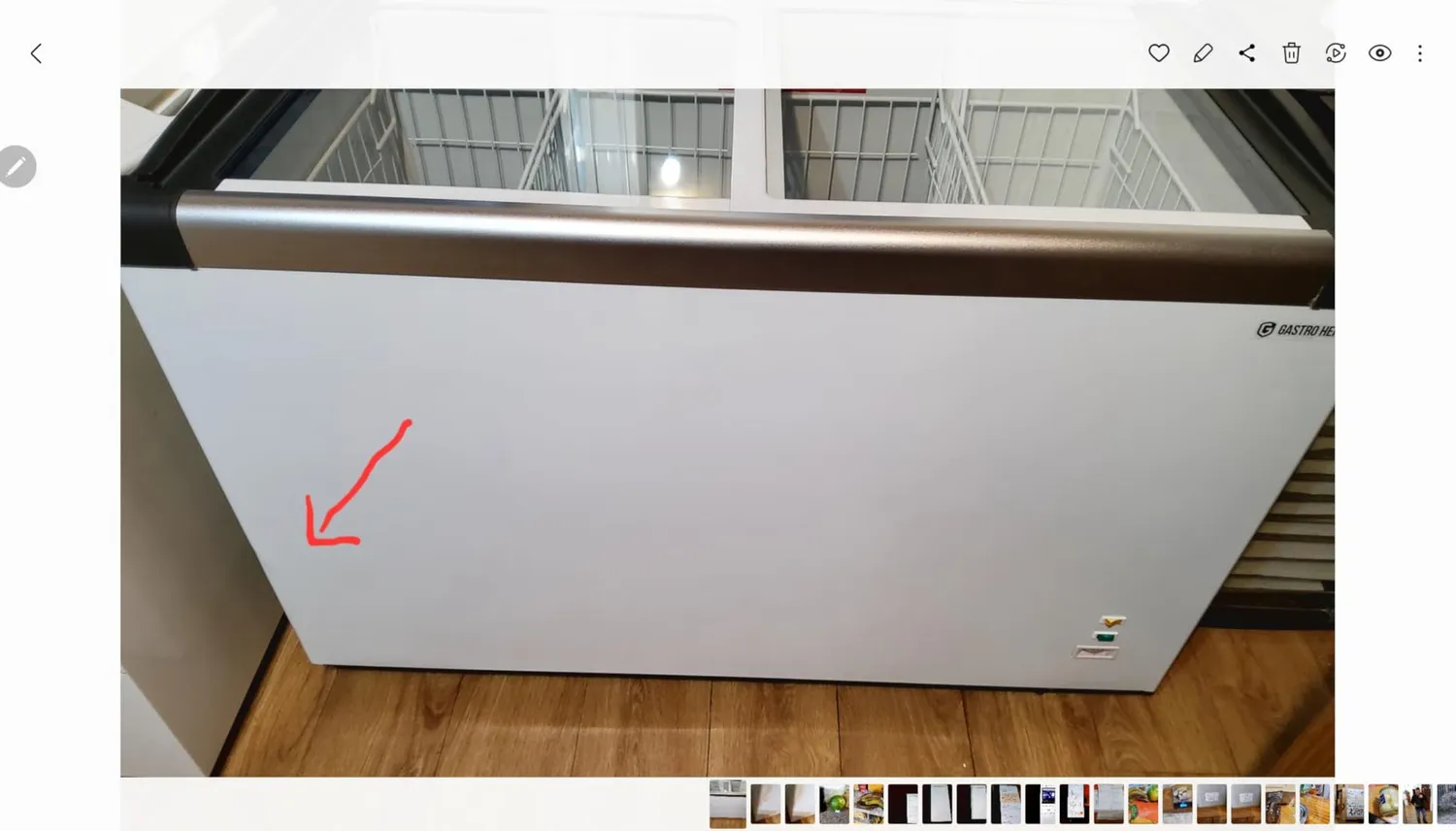 GastroHero ECO 450 Gefriertruhe 355L Glasdeckel