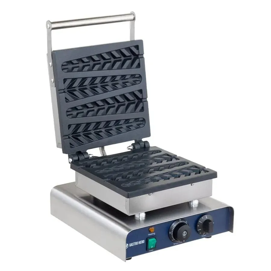 GastroHero LW-ECO1 Lolly-Waffeleisen Edelstahl